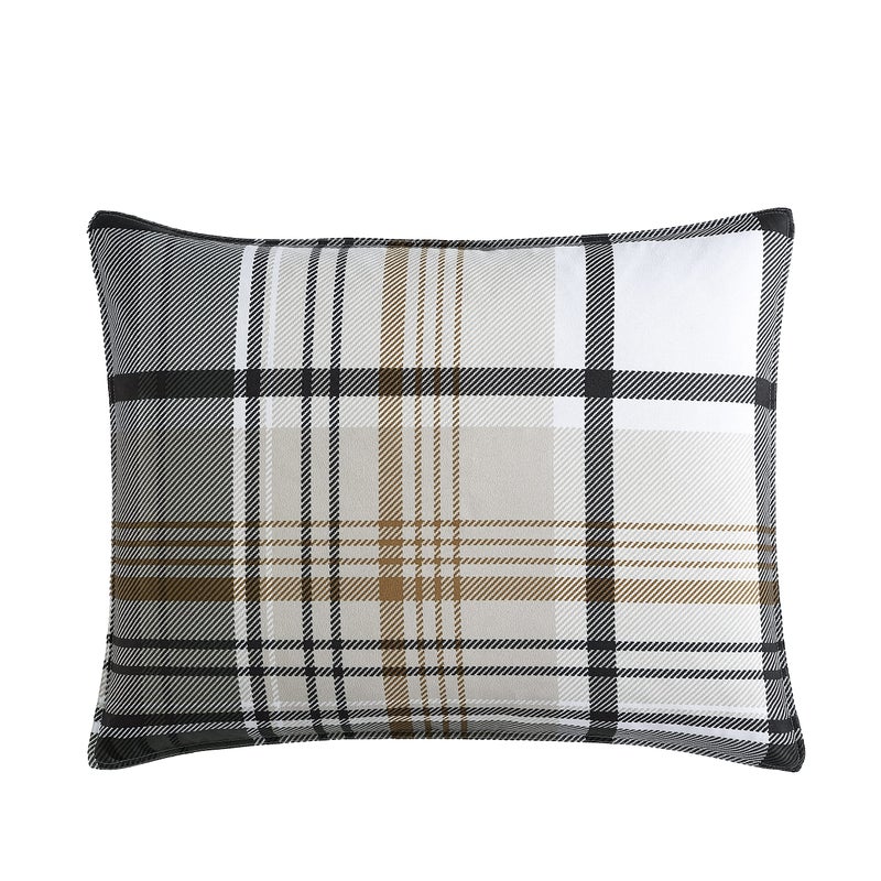 Eddie Bauer - King Comforter Set, Plaid Reversible Bedding, Stylish & Warm Home Decor (Normandy Grey, King) - Image 4